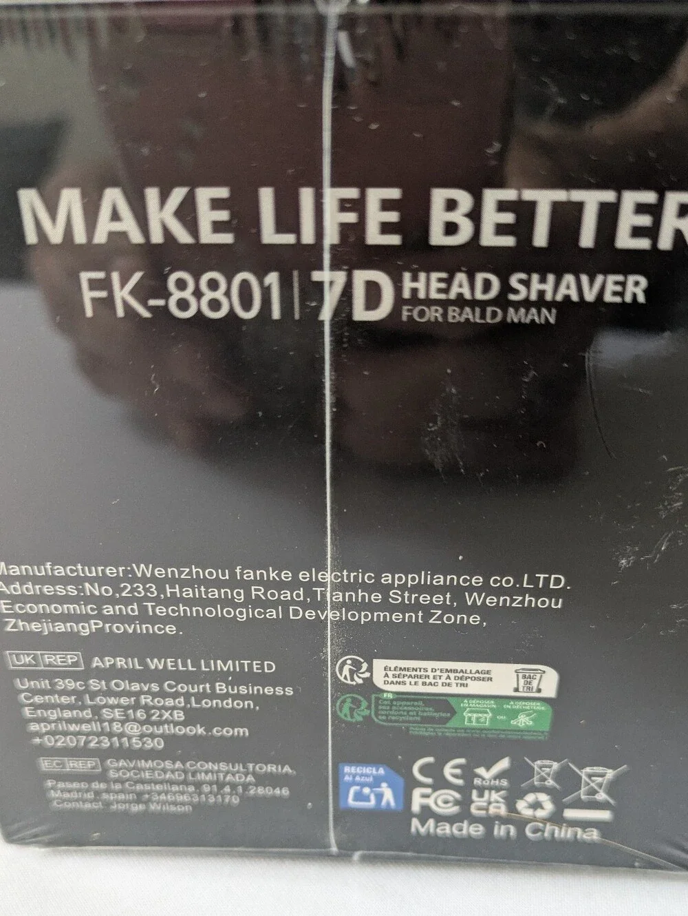 Rechargeable Men's Electric Rotary head Shaver. New In Sealed Box.